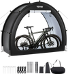 VEVOR Bike Storage Tent, 1 to 2 Bikes, Outdoor Spacious Bike Storage Tent with Ventilated Window, Waterproof Fan-Shaped Bike Tent with High Strength Fiberglass & Dual Zippers, Fit for Bicycle