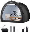 VEVOR Bike Storage Tent, 4 to 5 Bikes, Outdoor Spacious Bike Storage Tent with Ventilated Window, Waterproof Fan-Shaped Bike Tent with High Strength Fiberglass & Dual Zippers, Fit for Bicycle