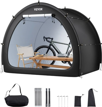 Vevor Bike Storage Tent Fan-Shaped Waterproof Shelter for 4-5 Bikes New