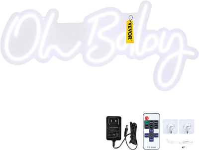 Vevor Neon Sign Oh Baby Wall Decor 23.5