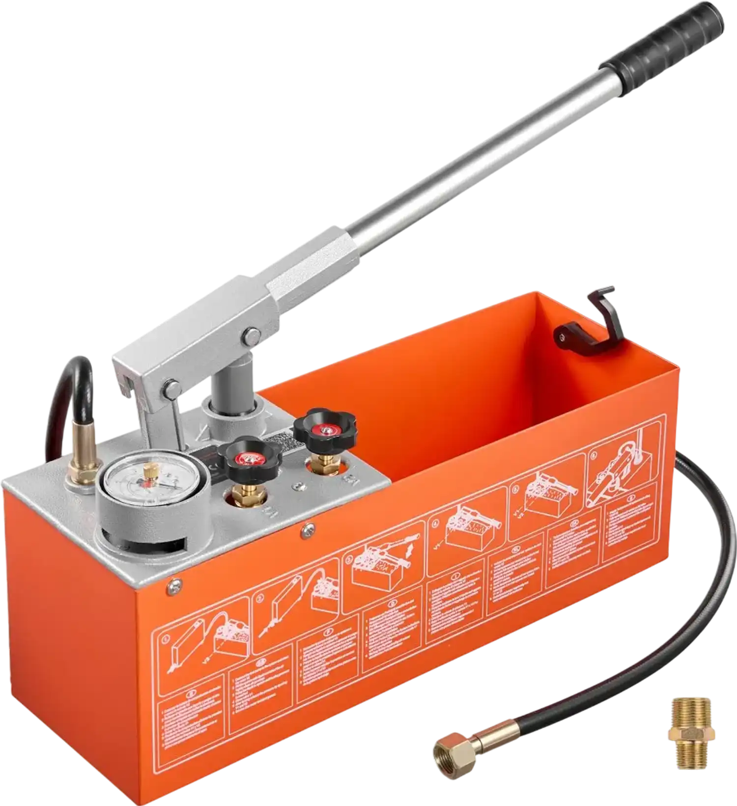 Vevor Hydrostatic Test Pump 3 Gal Manual Water Pressure Tester New