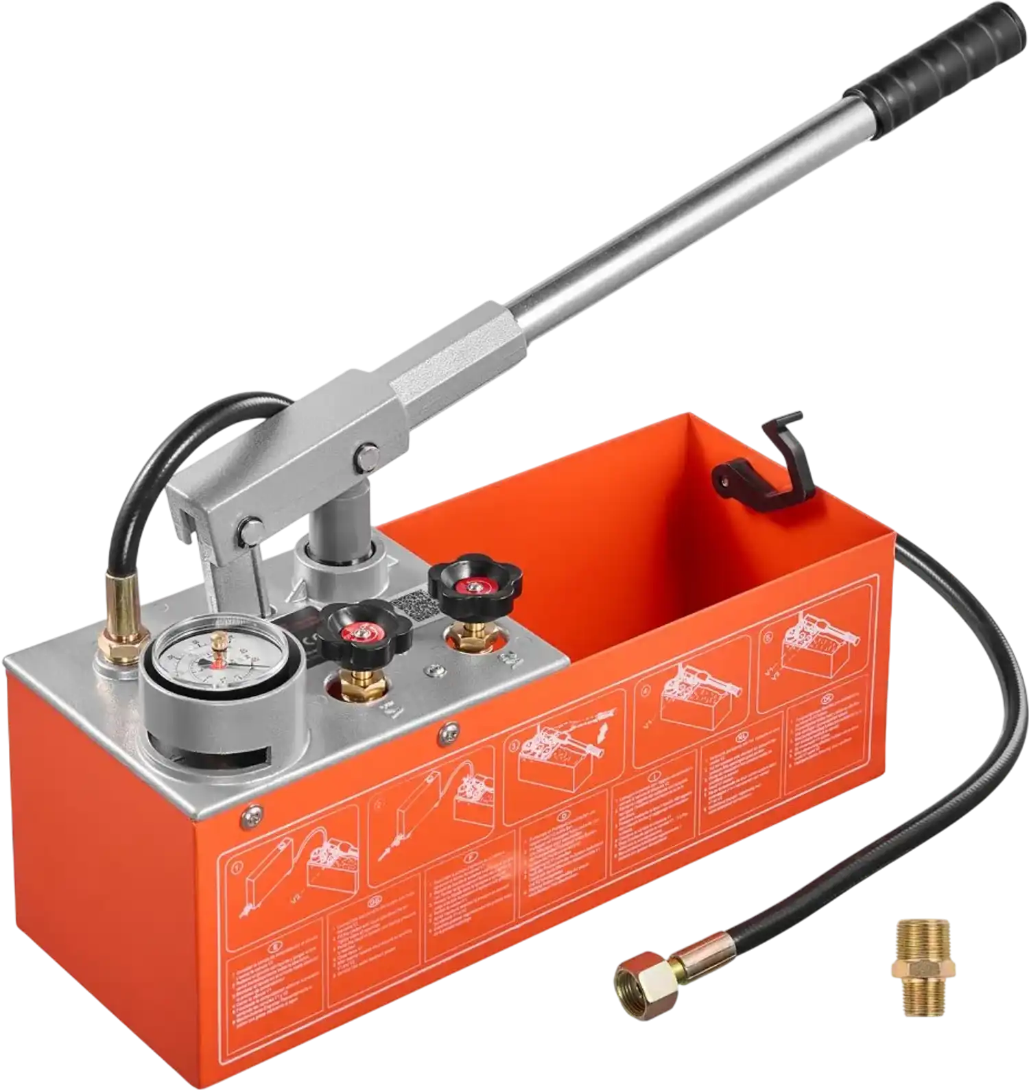 Vevor Hydrostatic Test Pump 2 Gal Manual Water Pressure Tester New