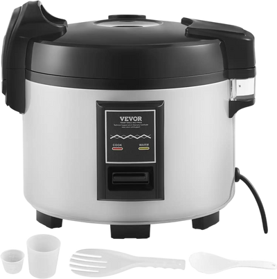 Vevor Commercial Rice Cooker 45-Cup 9L Nonstick Inner Pot 12-Hour Keep Warm New