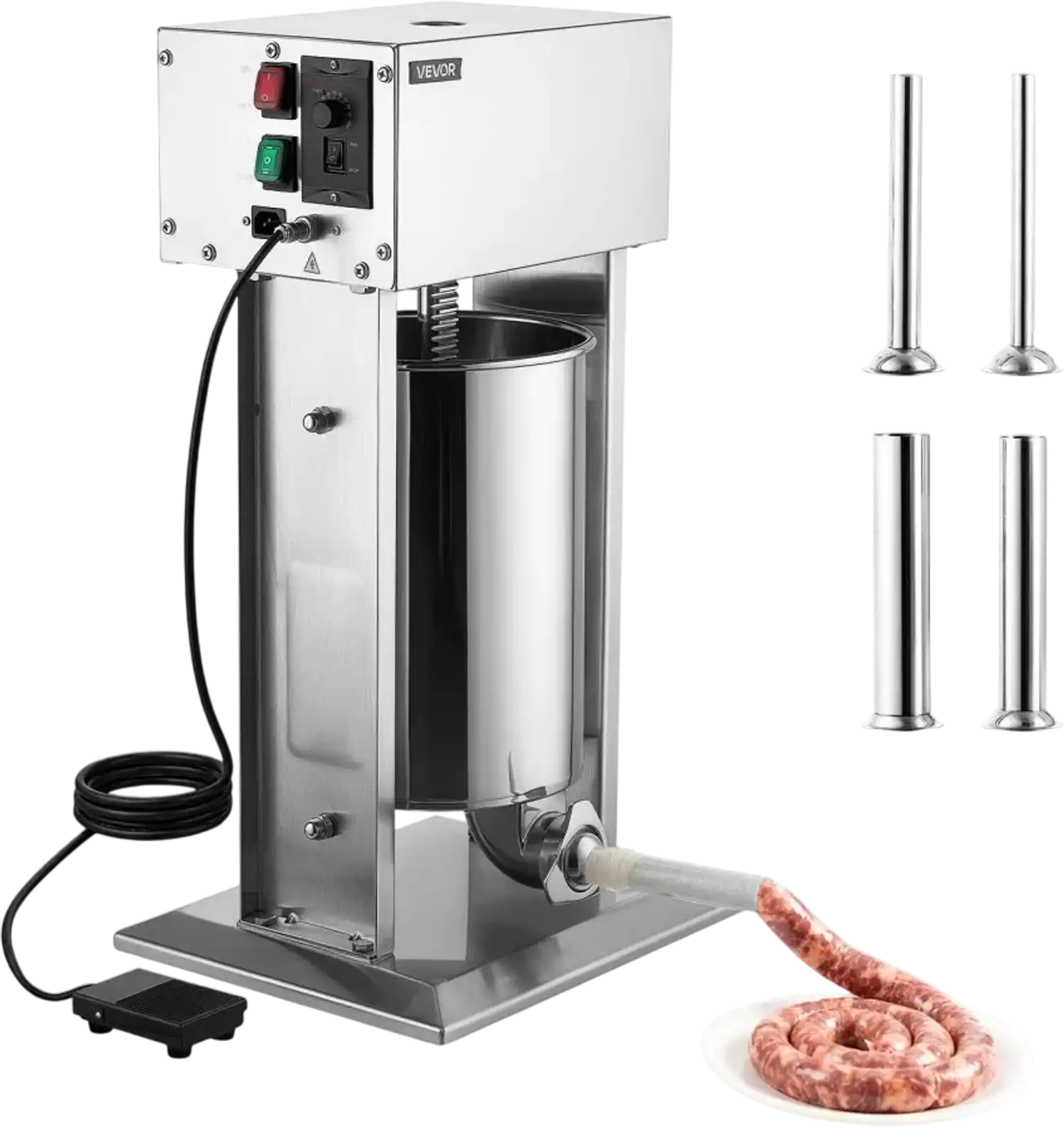 Vevor Sausage Stuffer Electric 25 lbs Vertical Stainless Steel Commercial Meat Maker New