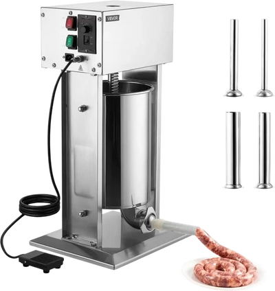 Vevor Sausage Stuffer Electric 25 lbs Vertical Stainless Steel Commercial Meat Maker New