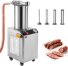 VEVOR Hydraulic Automatic Sausage Stuffer 26L Fixed Tank Meat Maker, for Commercial Use, 18L Mixing Meat Capacity, 750W Vertical Meat Stuffer, Stainless Steel Filler Kit, 4 Filling Tubes