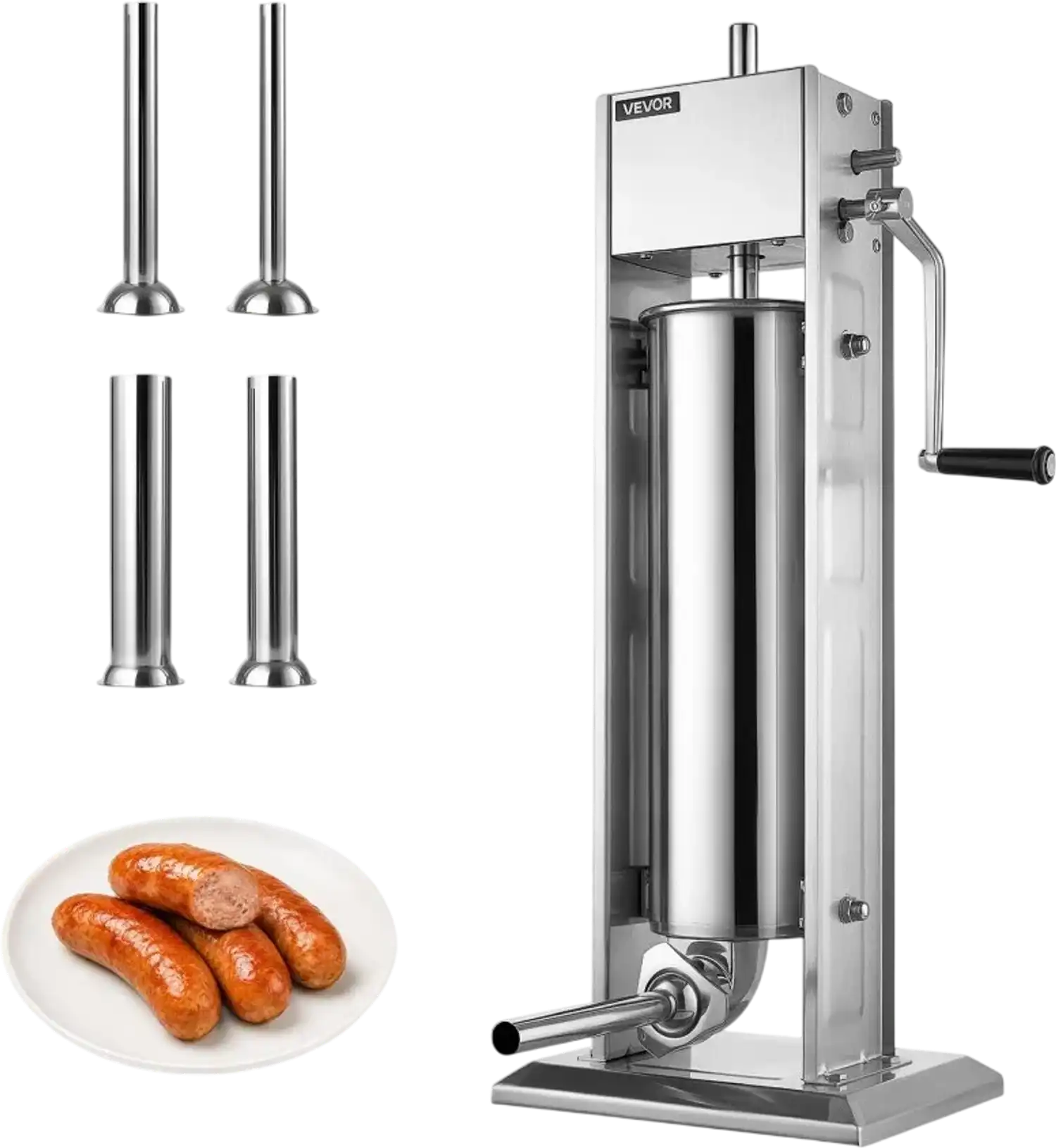Vevor Sausage Stuffer Manual 15 lbs 7L Vertical Stainless Steel Meat Filler New