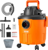 VEVOR Shop Vacuum Wet And Dry, 5 Gallon 6 Peak HP Wet/Dry Vac, Powerful Suction with Blower Function with Attachments 2-in-1 Crevice Nozzle, Small Shop Vac Perfect for Carpet Debris, Pet Hair, Car