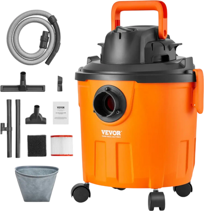 Vevor Shop Vacuum 5 gal 6 Peak HP Wet/Dry Vac with Blower Function New