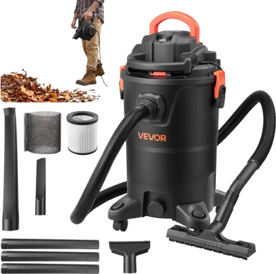 Vevor Shop Vacuum 3-in-1 Wet Dry Vacuum with Blower 11 Gallon 4.5 Peak HP New