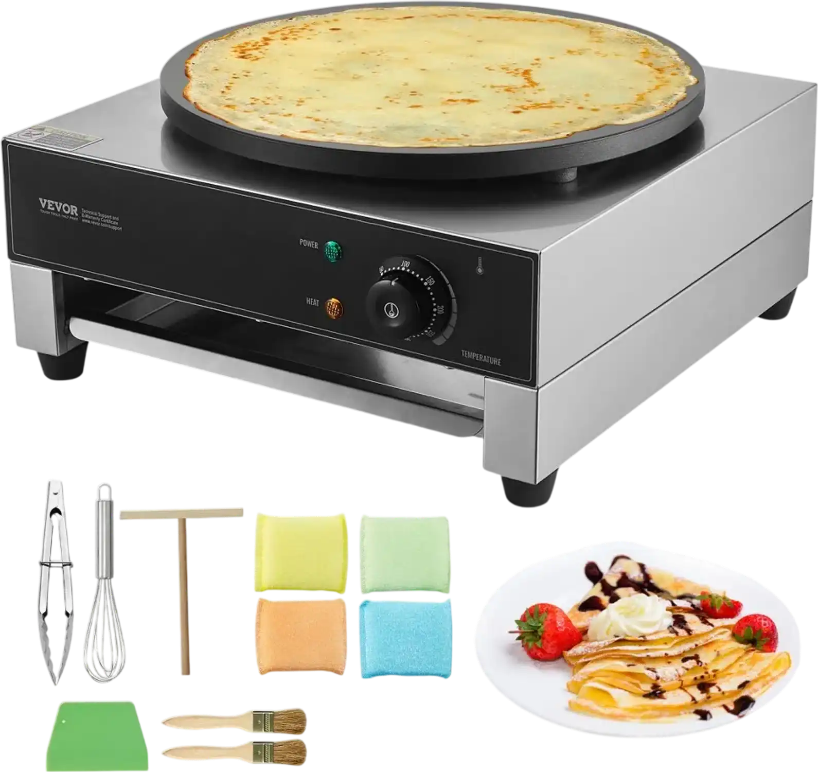 Vevor Crepe Maker Commercial Electric 16