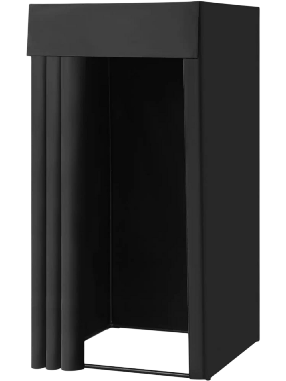 VEVOR Fitting Room, Portable Dressing Room with Thick Polyester Curtains, Privacy Space with Shading Curtain and a Hook, for Boutique, Mall, Tailor's Store & Outdoor Activity 39 x 39 x 78 in (Black)