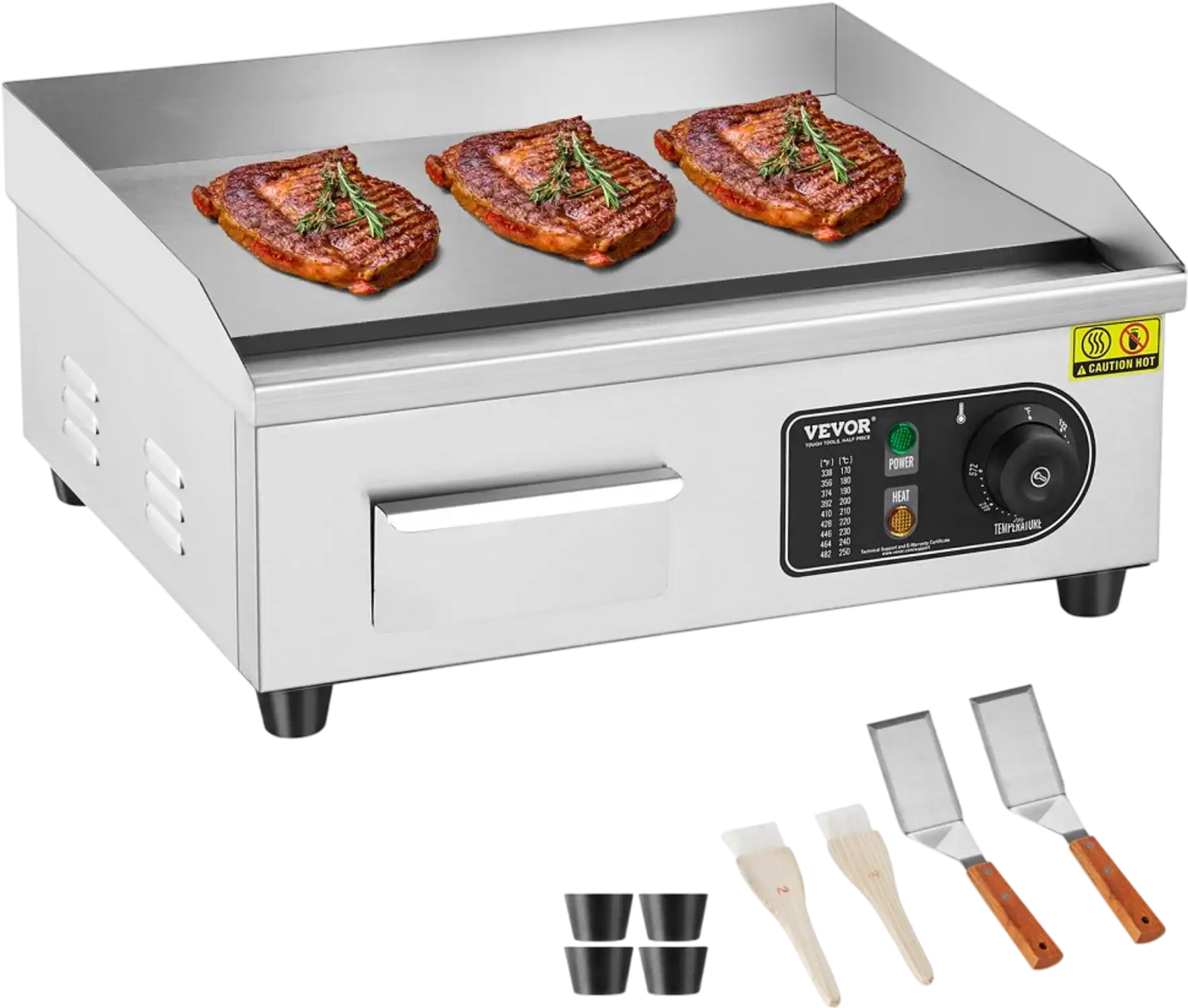 Vevor Electric Griddle Commercial Countertop Flat Top Grill 18