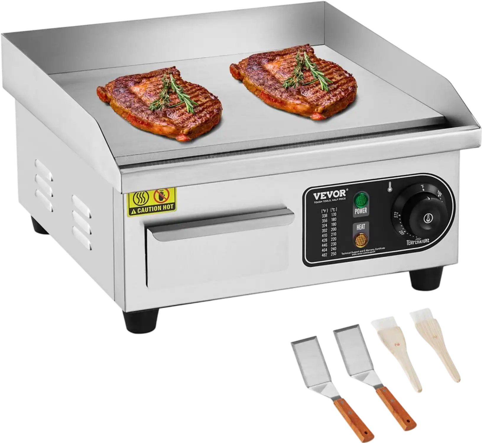 Vevor Electric Griddle Commercial Countertop Flat Top Grill 14