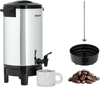 VEVOR Commercial Coffee Urn, 30 Cup 4.5 L Hot Beverage Dispenser with Dripless Faucet, Quick-Brewing Commercial Coffee Maker, Automatic Temperature Control, for Catering, Party, Church & Restaurant
