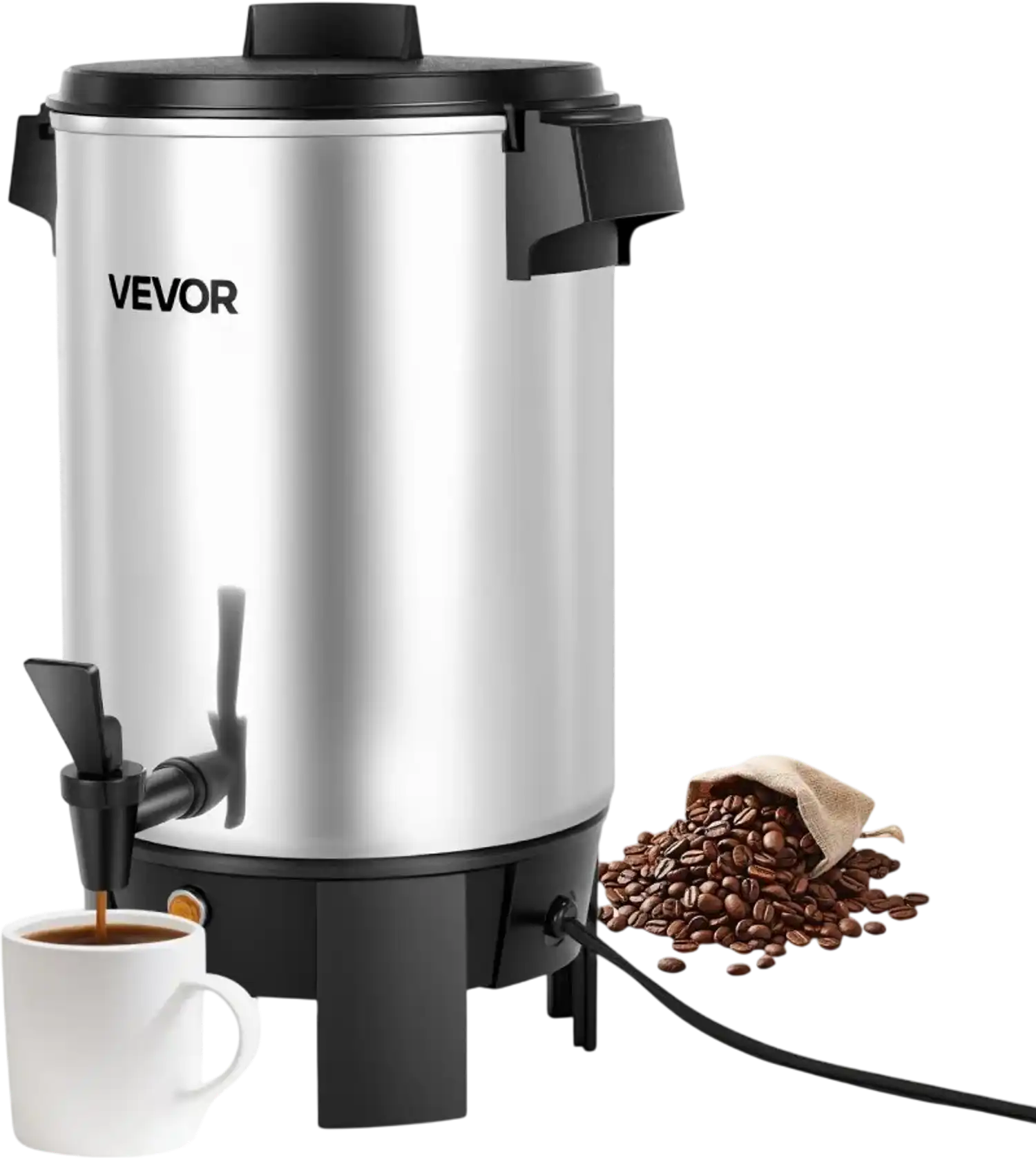 Vevor Coffee Urn Commercial 30 Cup 152 oz Hot Beverage Dispenser New
