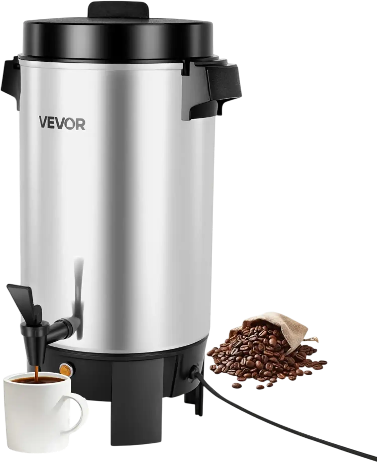 Vevor Coffee Urn 40 Cup 203 oz Commercial Hot Beverage Dispenser New