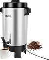 VEVOR Commercial Coffee Urn, 40 Cup 203oz Hot Beverage Dispenser with Dripless Faucet, 1090W Quick-Brewing Coffee Maker, Automatic Temperature Control, for Catering, Party, Church & Restaurant