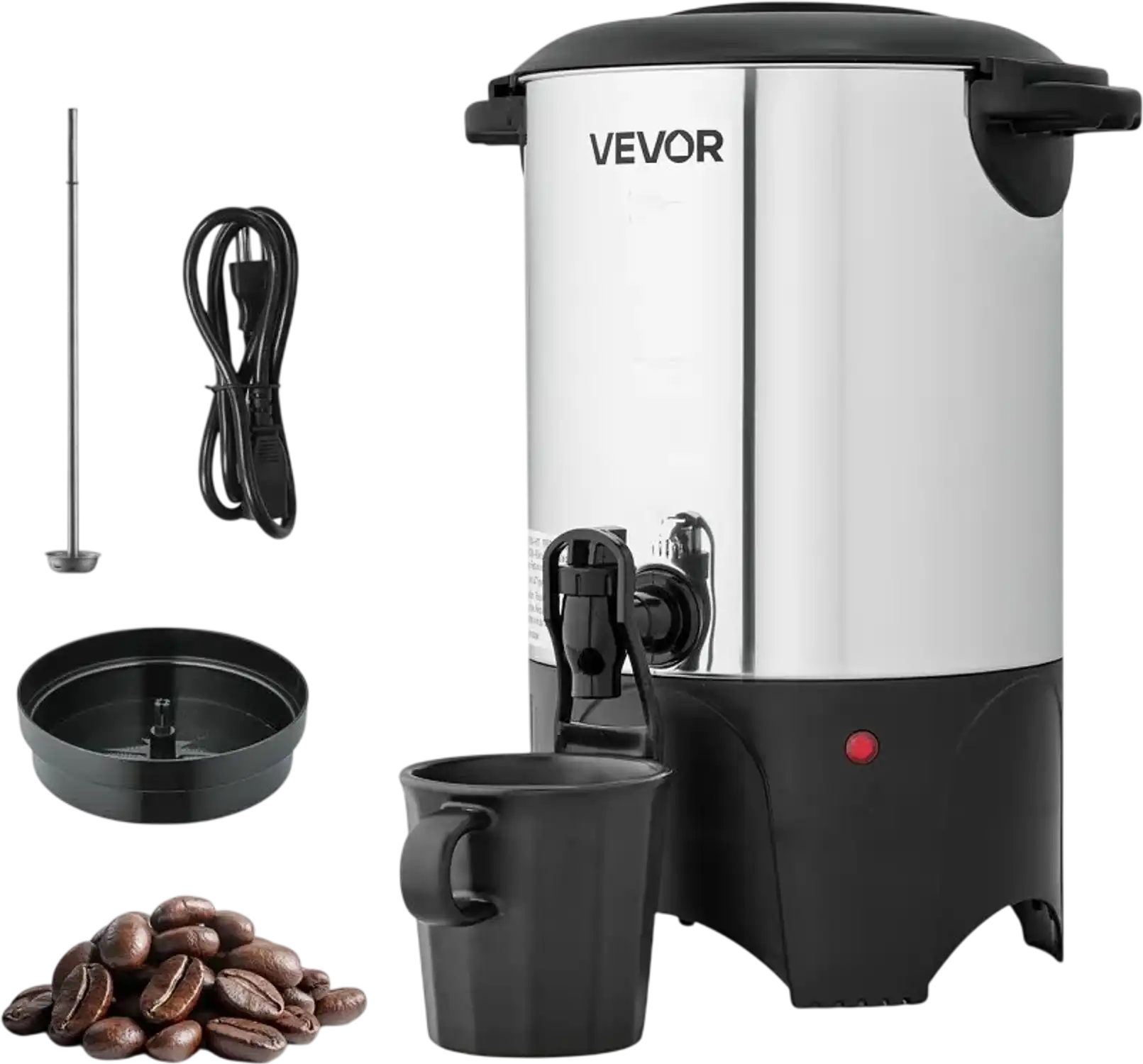 Vevor Commercial Coffee Urn 30 Cup 4.5 L Hot Beverage Dispenser New