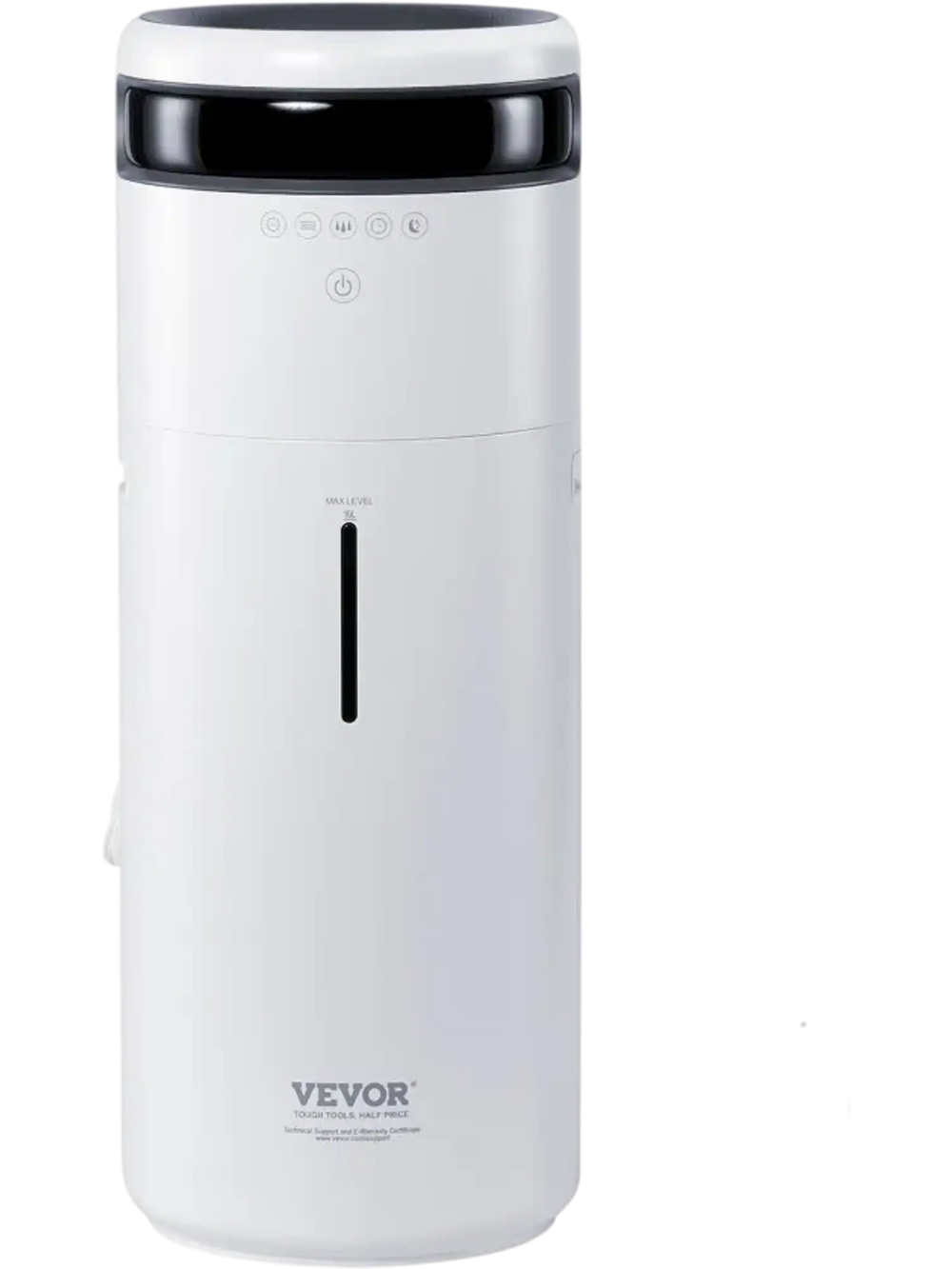 VEVOR Humidifier for Home Large Room, Commercial Humidifier for Whole House 1291.7 sq ft, 16L Water Tank & Night Light & 12h Timer & Auto Shut-Off , Greenhouse, Commercial Branch Tube w/ 360° Nozzle