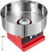 VEVOR Cotton Candy Machine Commercial 1000W Electric Candy Floss Maker Red, Ideal for Home, Carnival, Birthday, Family Party, Easy Use with 20.5 in Stainless Steel Bowl, Storage Tray and Sugar Scoop