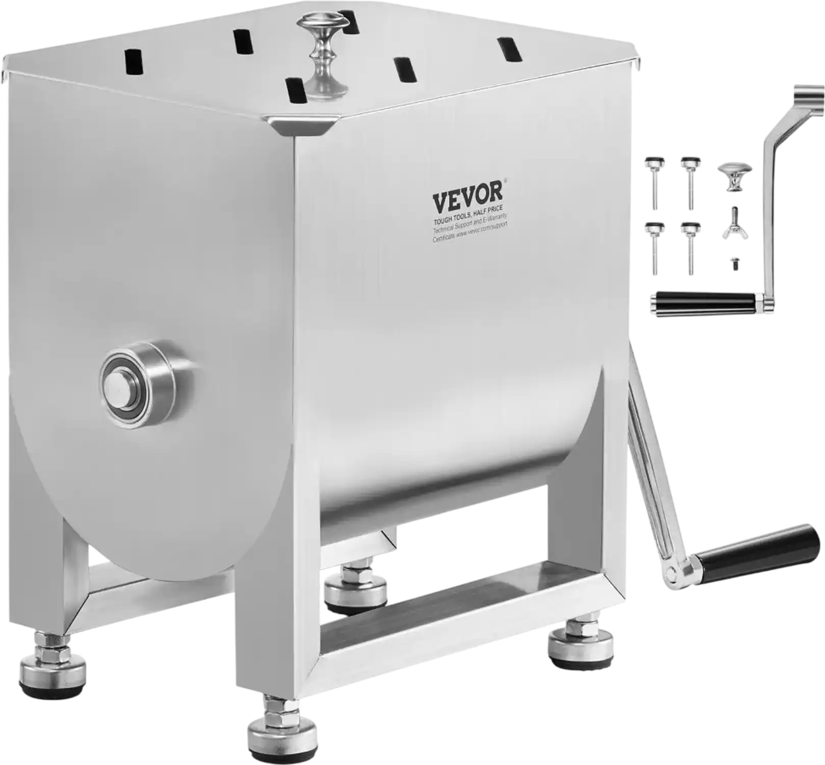 Vevor Meat Mixer 15L Stainless Steel Manual Sausage Mixer New