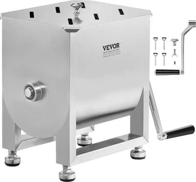 Vevor Meat Mixer 15L Stainless Steel Manual Sausage Mixer New