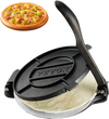VEVOR Tortilla Press, 8 Inch Tortilla and Roti Maker, Cast Iron Heavy Duty Tortilladora Press, Pre-Seasoned Pataconera Maker with 100 Pcs Parchment Paper, Dough Maker for Flour Tortilla, Tawa, Silver