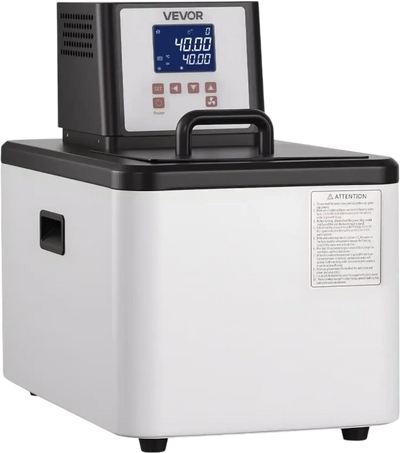 VEVOR Laboratory High-Temperature Circulating Oil Bath, Up to 300℃/572℉, 15 L Lab Constant Temperature Heating Tank, 0.1℃ High Precision, Internal and External Dual Circulation, for Laboratory
