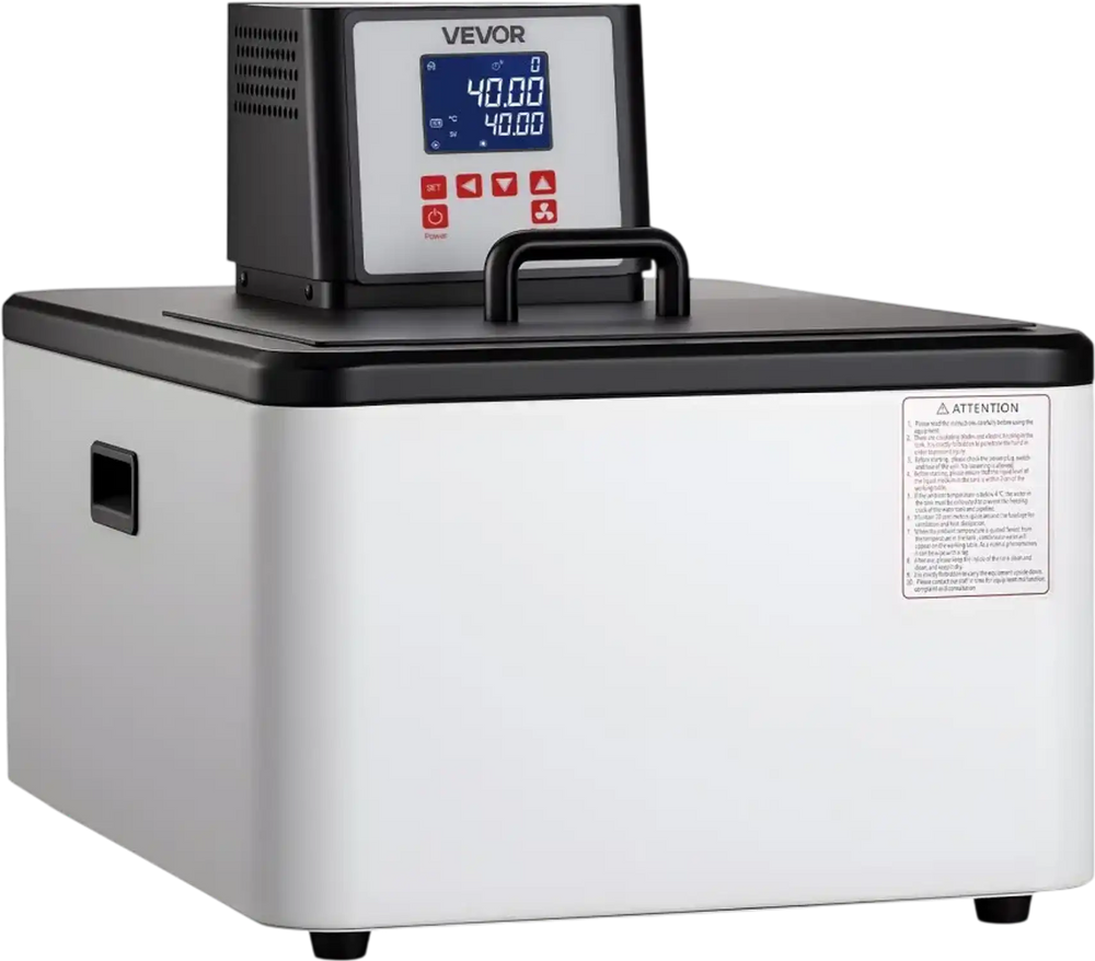 VEVOR Laboratory High-Temperature Circulating Oil Bath, Up to 300℃/572℉, 30 L Lab Constant Temperature Heating Tank, 0.1℃ High Precision, Internal and External Dual Circulation, for Laboratory