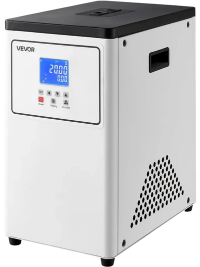 VEVOR Laboratory Chiller Circulator, -20℃ to Room Temperature, 3.4 L Internal and External Dual Circulation, Compatible with ≤2 L Rotary Evaporators for Condenser Reflux and Rapid Cooling