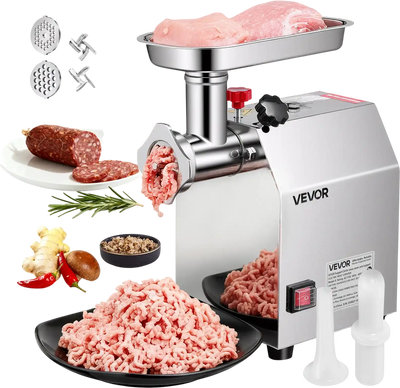 Vevor Commercial Electric Meat Grinder 5 lbs/min 600W with Sausage Stuffer New