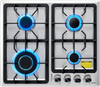 VEVOR 24 inch Gas Cooktop 4 Burners Gas Stove Top, Max 27000BTU Built-in Stainless Steel Stove Top LPG/NG Convertible Dual Fuel Cooktop Stoves with Thermocouple Protection for Kitchen Apartment Rvs