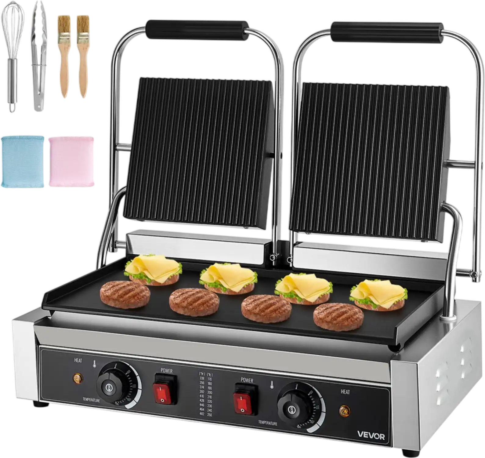Vevor Panini Grill Commercial Electric Sandwich Maker 19