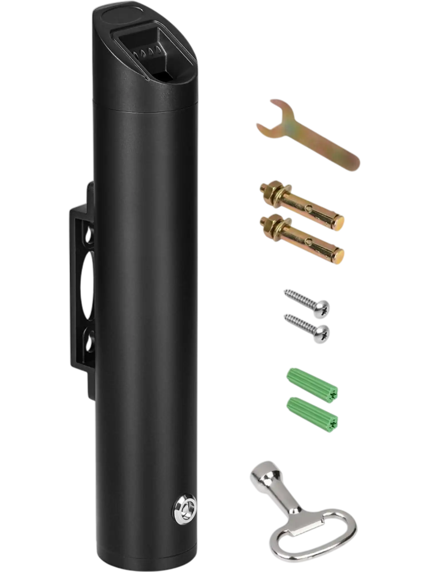 Vevor Cigarette Butt Receptacle Wall-Mounted Weatherproof Outdoor Disposal Container Black New