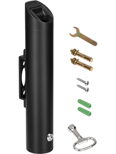 Vevor Cigarette Butt Receptacle Wall-Mounted Weatherproof Outdoor Disposal Container Black New