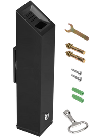 VEVOR Cigarette Butt Receptacle, Stainless Steel Cuboid Cigarette Butt Container, Wall Mounted and Weatherproof Outdoor Cigarette Butt Disposal for Garden, Office, Restaurant, Hotel, Bar, Black