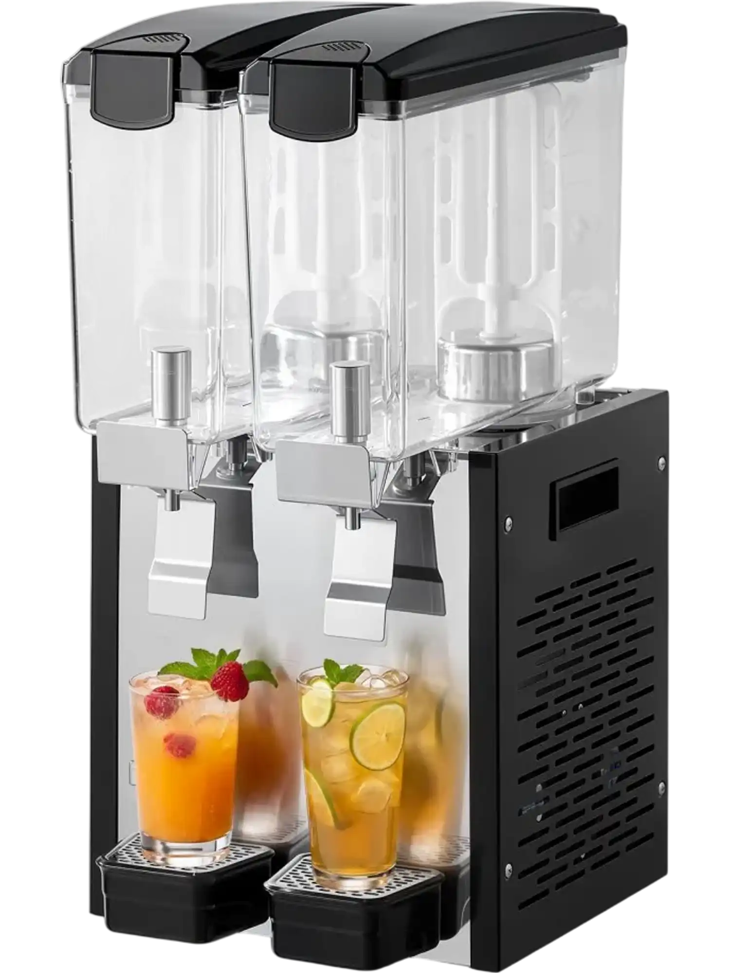 Vevor Commercial Beverage Dispenser 2-Tank 10 L Stainless Steel Juice Machine New