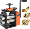 VEVOR Rolling Mill 3-in-1 Round Flat Half-Round Forming Roller Mill Machine, Manual Jewelry DIY Tool, 0.03-7 mm Adjustable Thickness, Stable & Even Rolling, for Ductile Metals, Gold, Silver, Copper