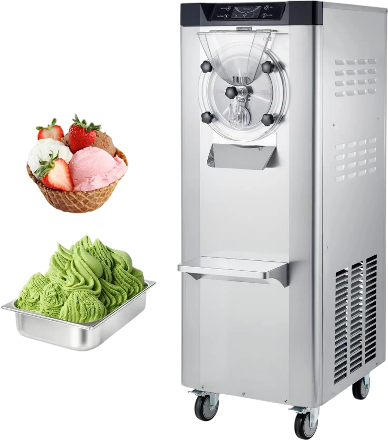 Vevor Commercial Hard Ice Cream Machine Gelato Maker 10 L 2400W New