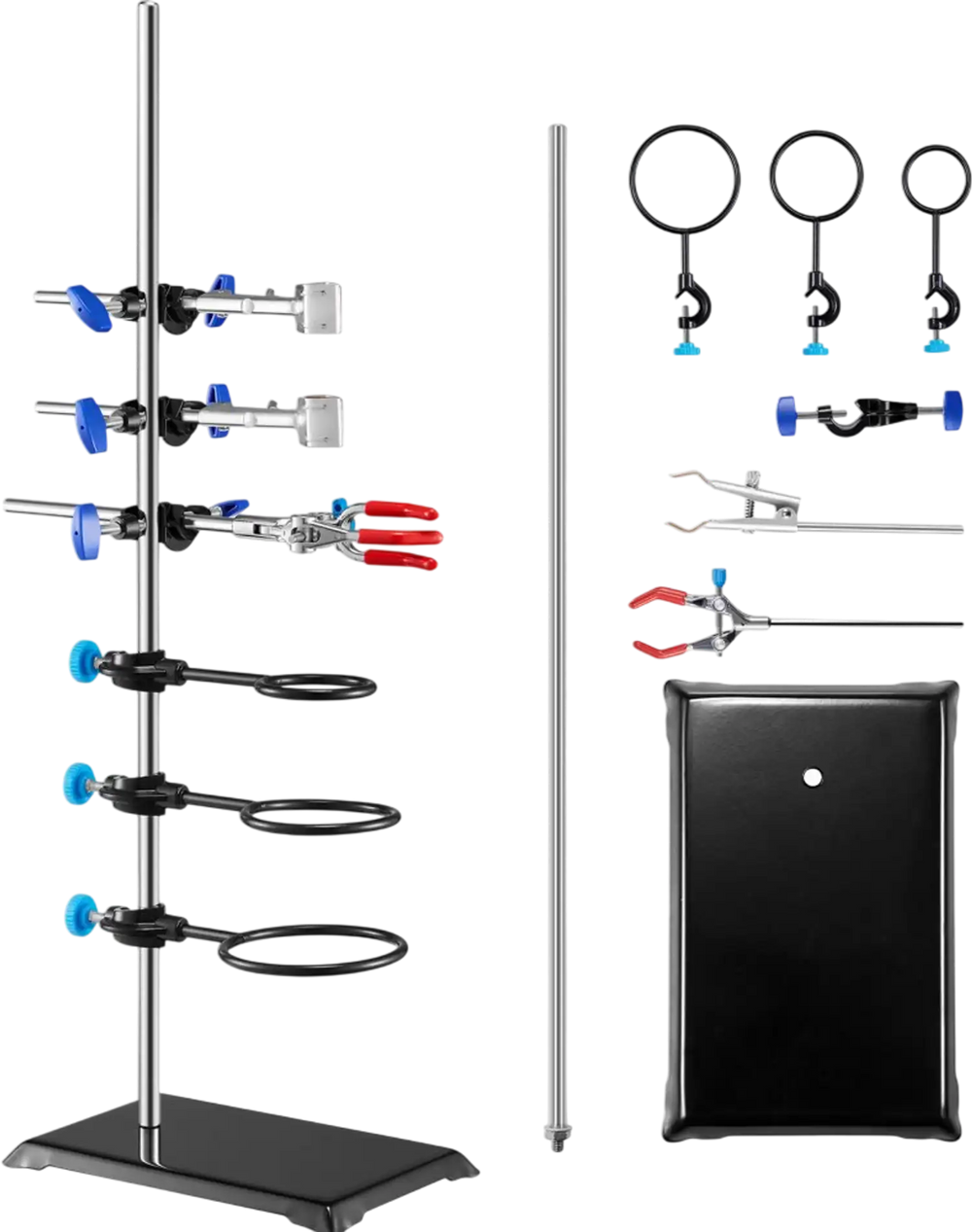 Flo Lab Stand Vevor Lab Stand Support Laboratory Retort Stand Set New – FactoryPure
