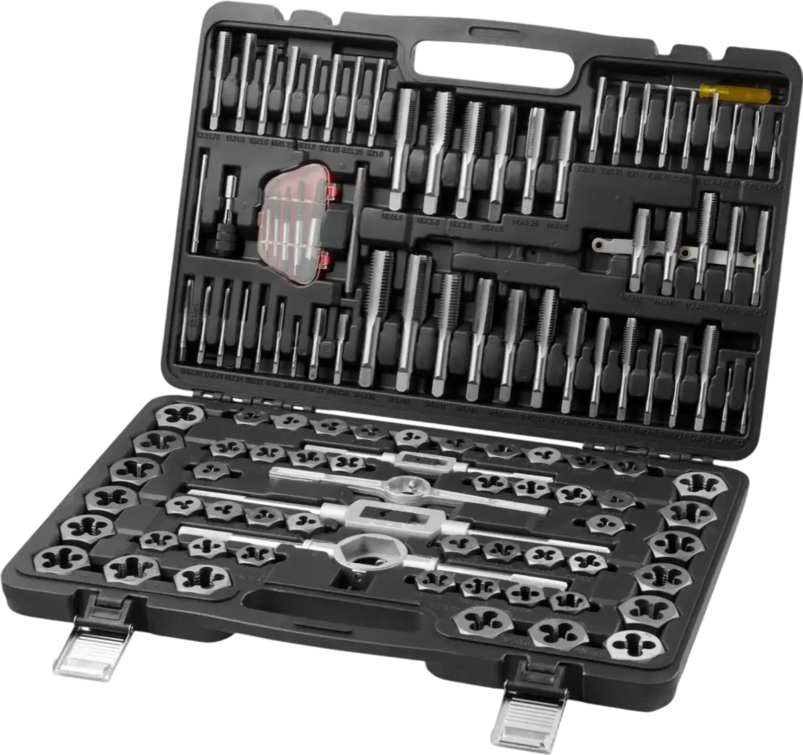 Vevor Tap and Die Set 116-Piece Metric and SAE Bearing Steel Threading Tool Kit New