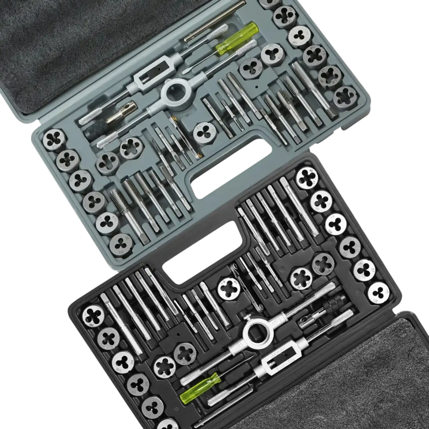Vevor Tap and Die Set 80-Piece Metric and SAE Bearing Steel Threading Tool Kit with Case New