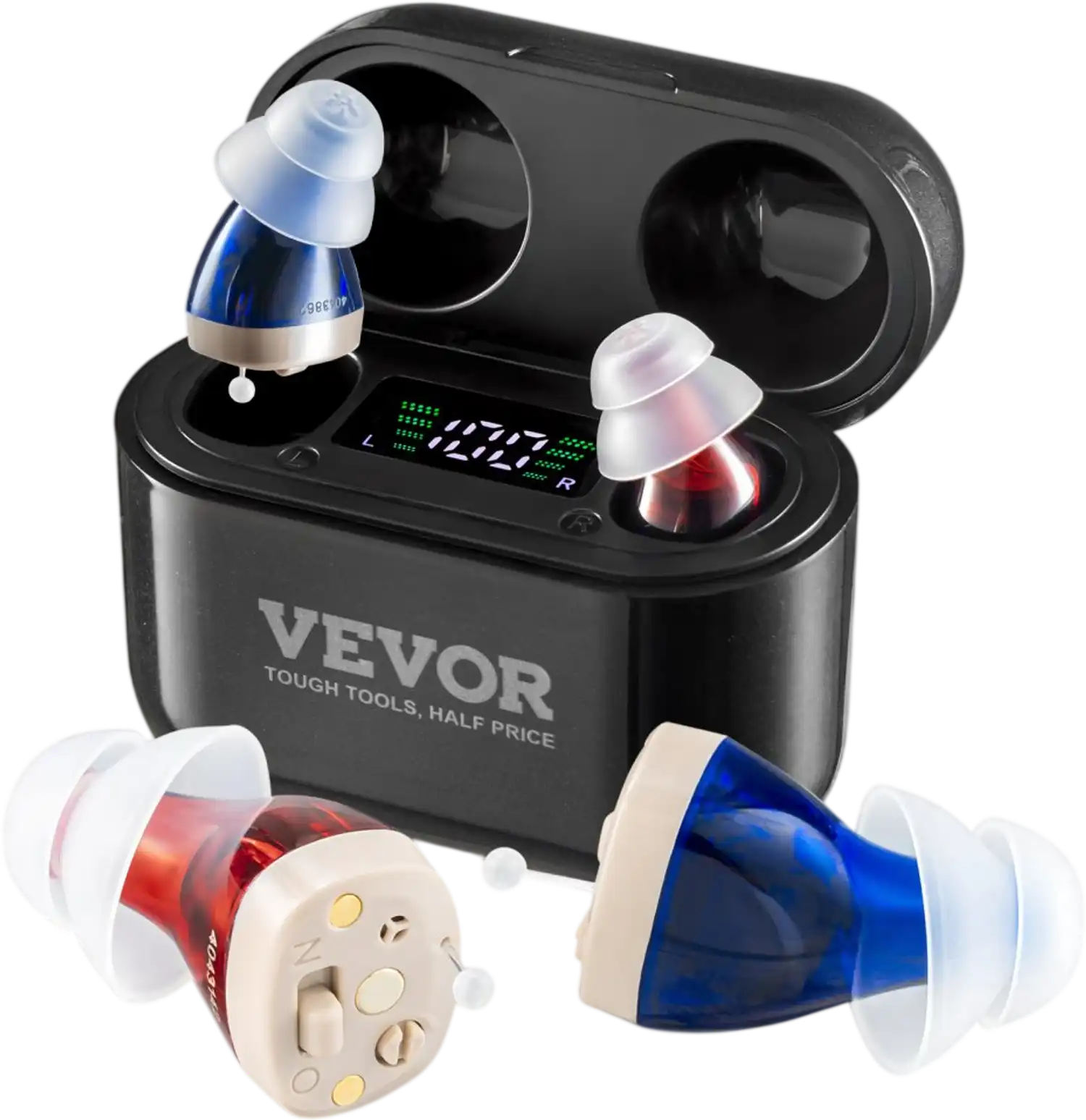 Vevor Hearing Aids Rechargeable Noise Cancelling In-Ear Amplifiers New