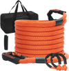 VEVOR 7/8" x 30' Kinetic Recovery Tow Rope 30,580lbs, Heavy-Duty Off Road Snatch Strap with 2 Soft Shackles (41750lbs) Extreme Duty 30% Elasticity Energy Snatch Strap Jeep Car Truck ATV Tractor
