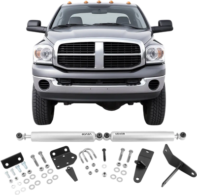 Vevor Steering Stabilizer Dual Kit for 2003-2012 Dodge Ram 2500/3500 4WD 2