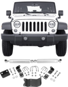 VEVOR Dual Steering Stabilizer, for 2007-2018 Jeep Wrangler JK, Dual Steering Stabilizer Kit Fits with 2 Inches of Suspension Lift or Higher, Enhanced Control & Reduced Vibration, Easy Installation