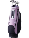 VEVOR Golf Cart Bag with 14 Way Organizer Divider Top, 36” Multiple Pockets Premium Cart Bag, Durable Golf Bags with Handles & Dust Cover & Detachable Strap for Men & Women, Black Purple