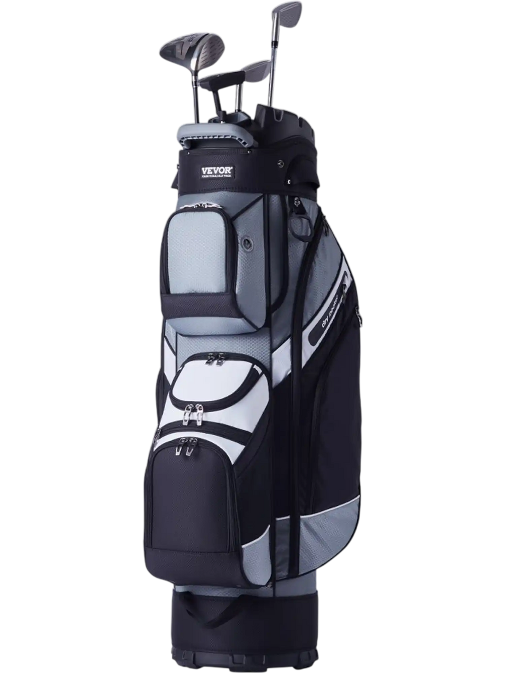 VEVOR Golf Cart Bag with 14 Way Organizer Divider Top, 41” 13 Pockets Premium Nylon Cart Bag, Durable Golf Bags with Handles & Dust Cover & Detachable Straps for Men & Women, Black Color-Block