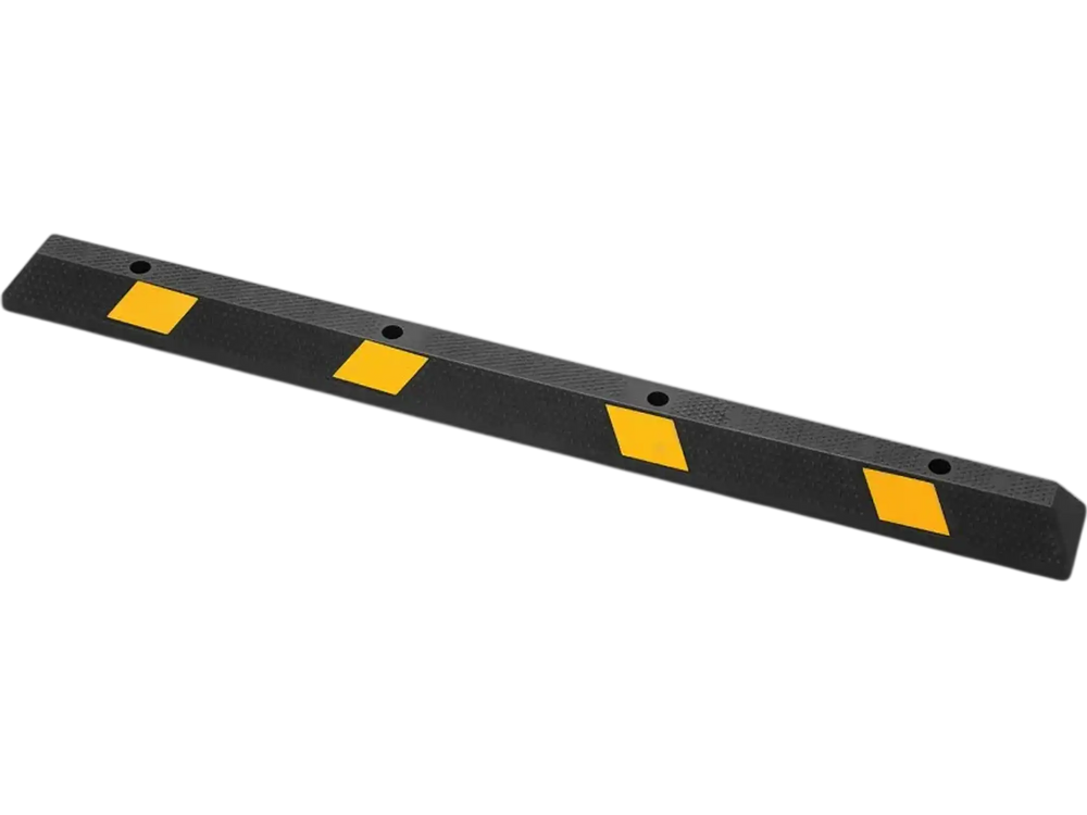 VEVOR Parking Stopper, 72 Inch Heavy Duty Parking Aid for Garage, Rubber Curb Garage Floor Stopper with Reflective Strips, Vehicles Gadgets for Cars Vans Trucks Tire Wheel Guide Block Stops Bumpers